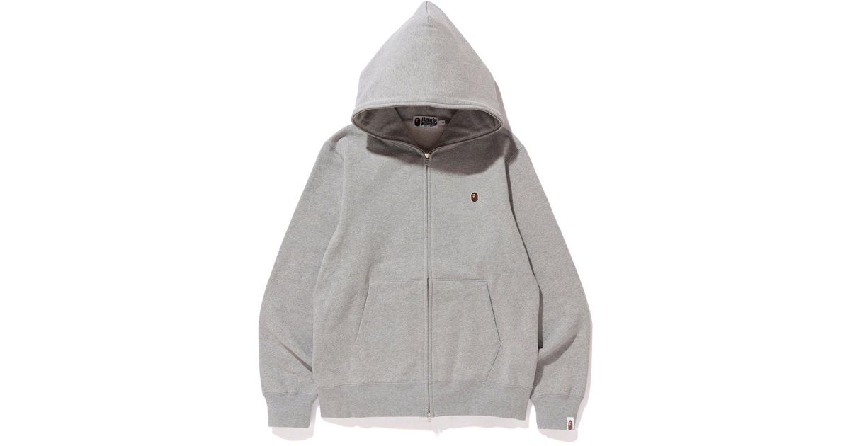 bape gray hoodie