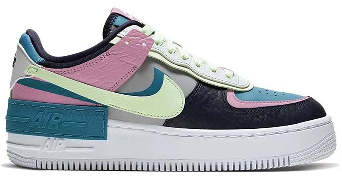 nike air force 1 shadow barely volt oracle aqua