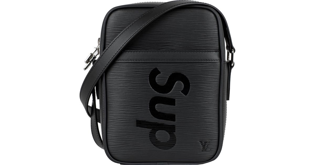 louis vuitton x supreme danube epi pm black