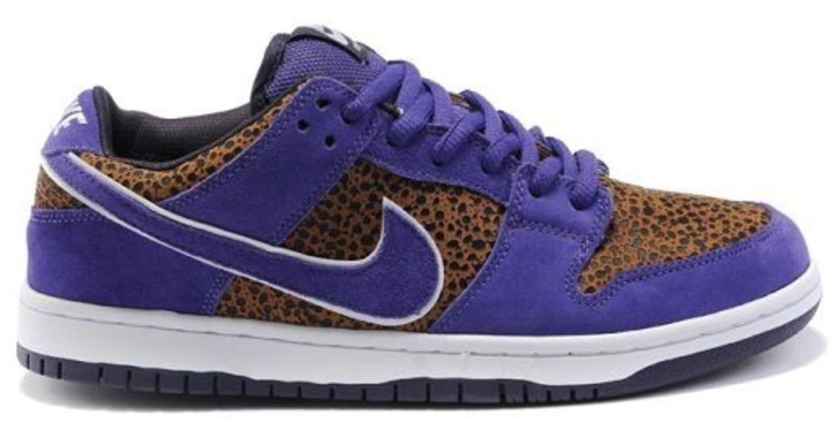 Nike Dunk Sb Low Purple Safari for Men - Lyst