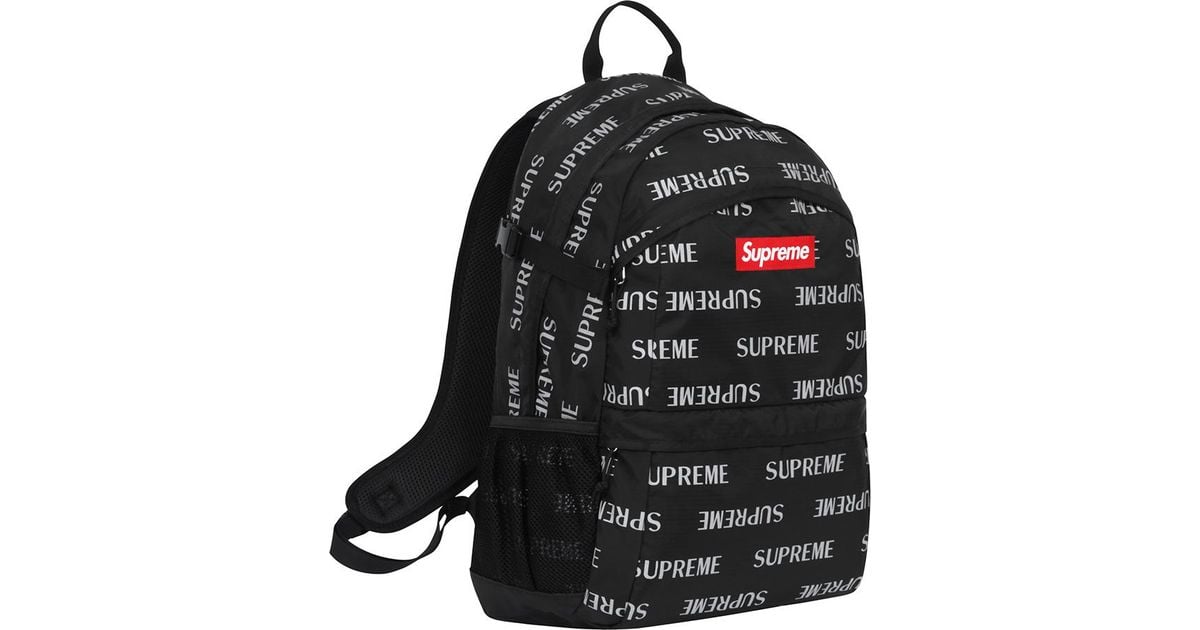 Supreme 3m Reflective Repeat Backpack Black on Sale, UP TO 61% OFF 