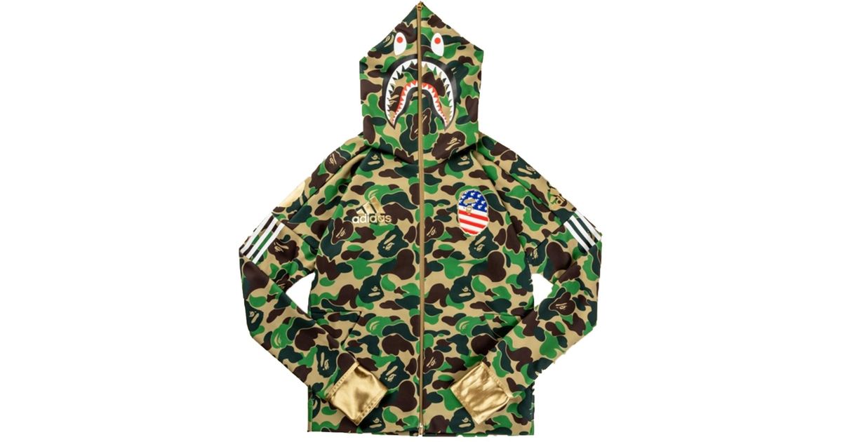 bape x adidas shark hoodie