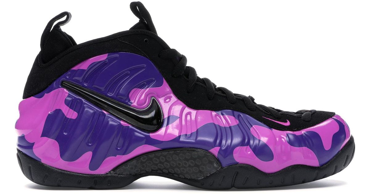 nike air foamposite pro purple camo