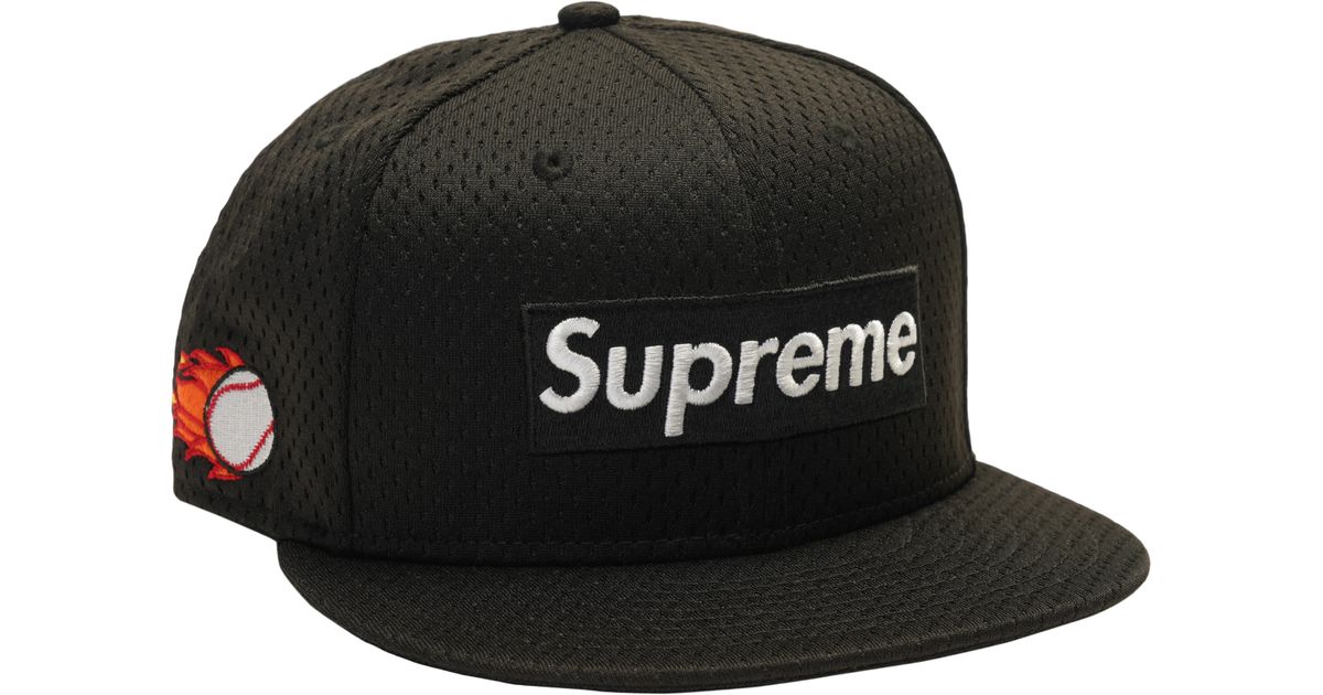 supreme black box logo hat