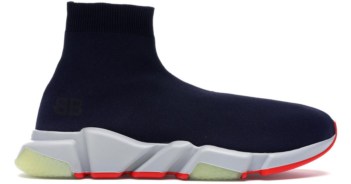 Balenciaga Balenciaga Speed logo print sock trainers Shoes