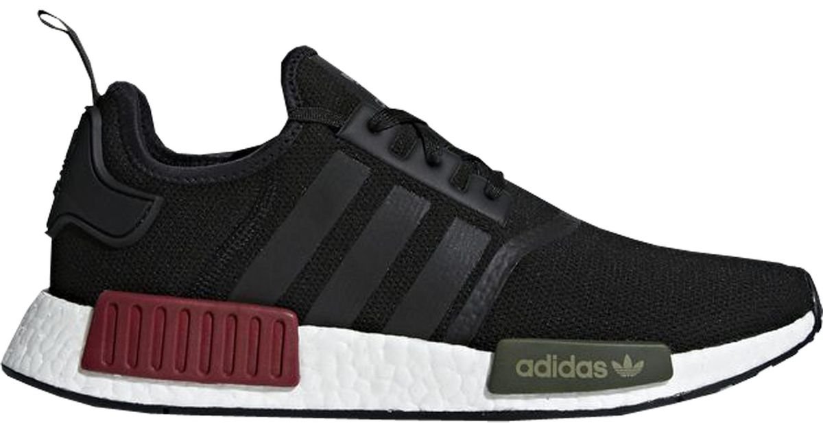 adidas nmd black and burgundy