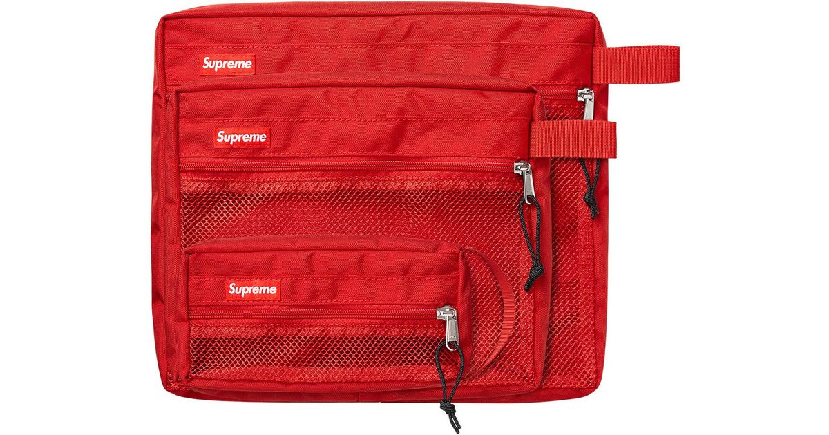 Supreme Mesh Organizer Bags Red
