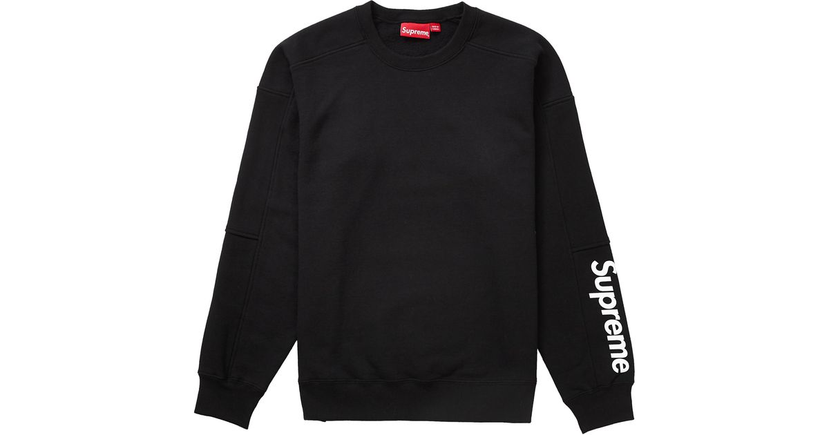 supreme black crewneck