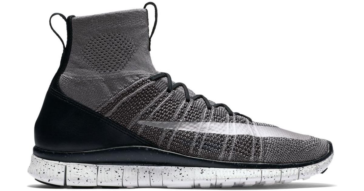 nike free flyknit mercurial dark grey