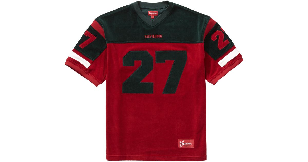 red supreme jersey