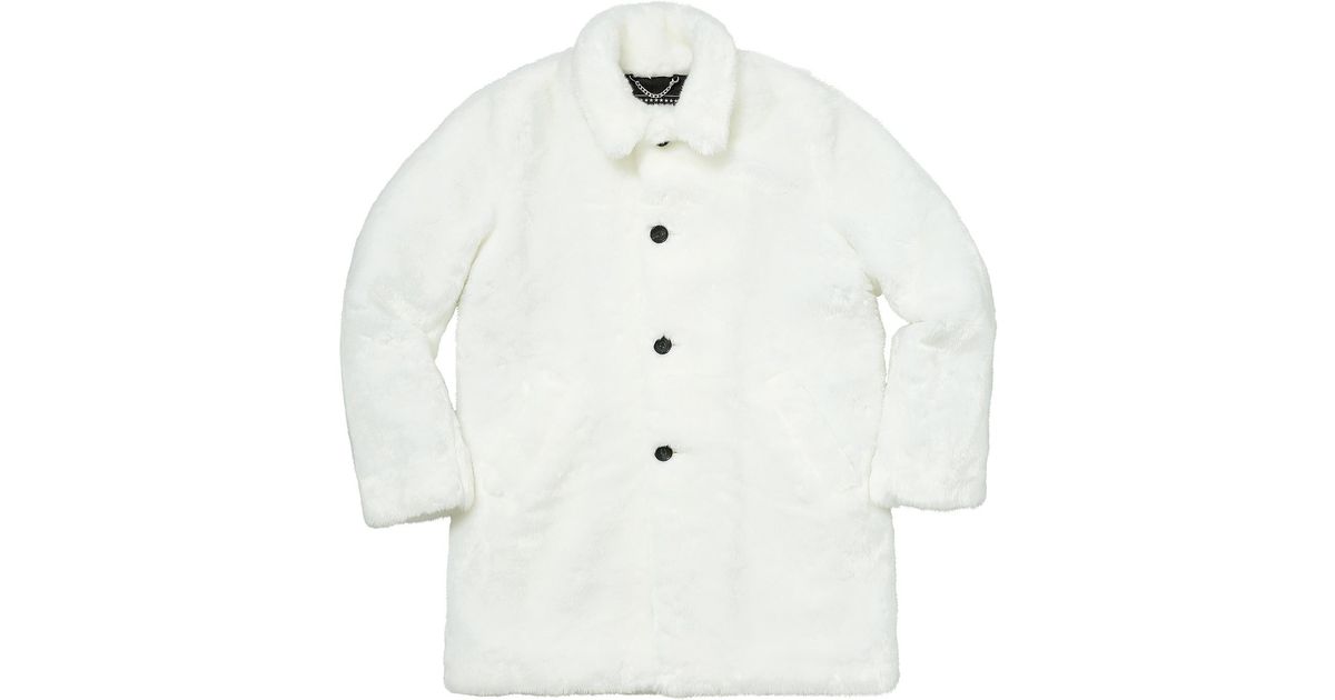 supreme white coat