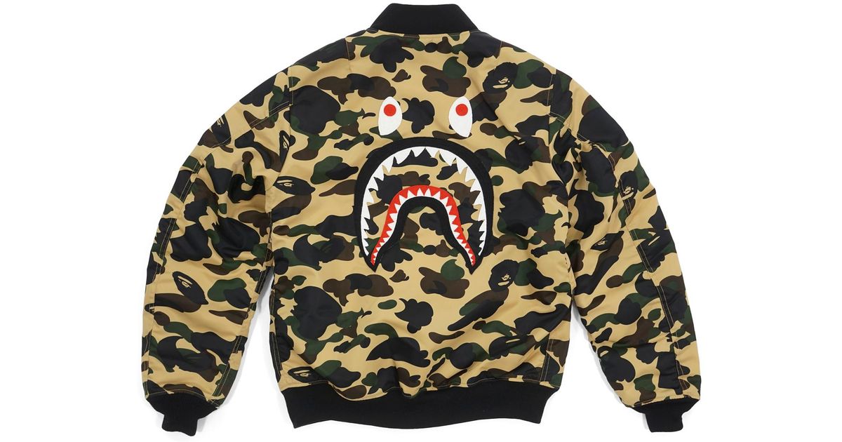bape shark camo jacket