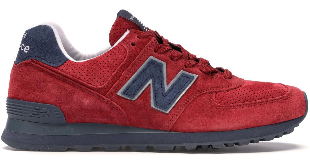 new balance red navy