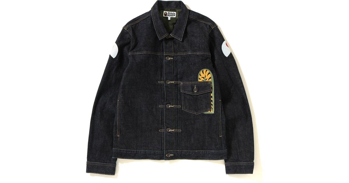 bathing ape denim jacket
