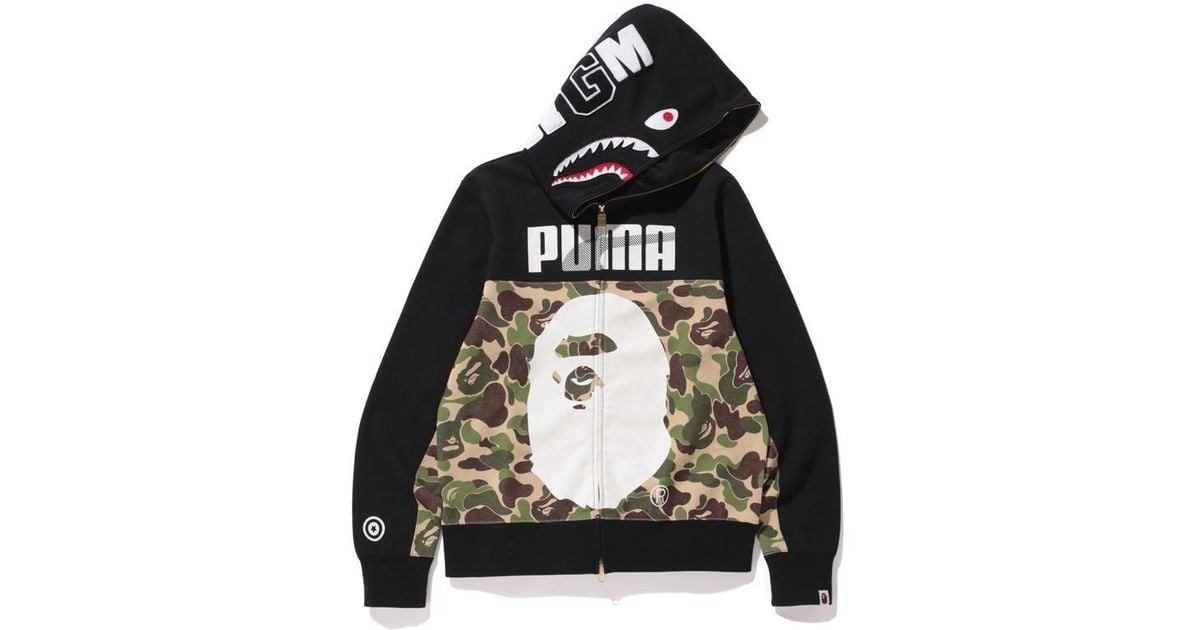 puma bape hoodie shark