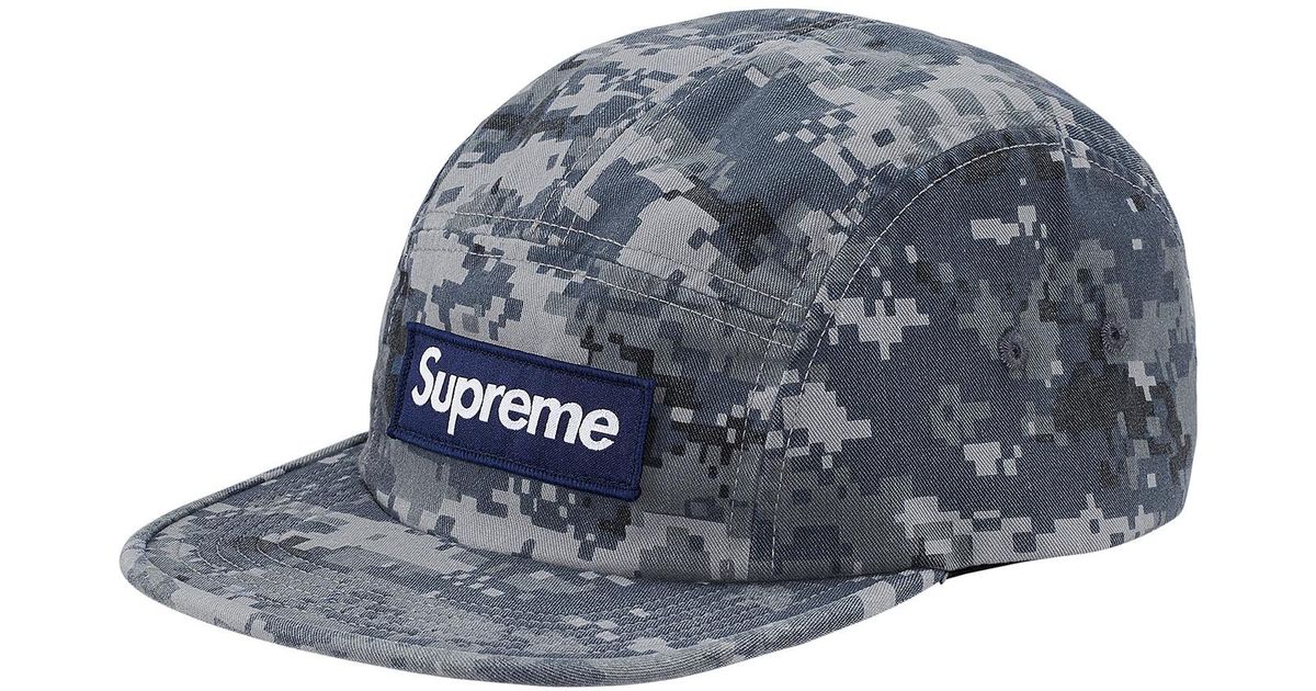 supreme digi camo cap