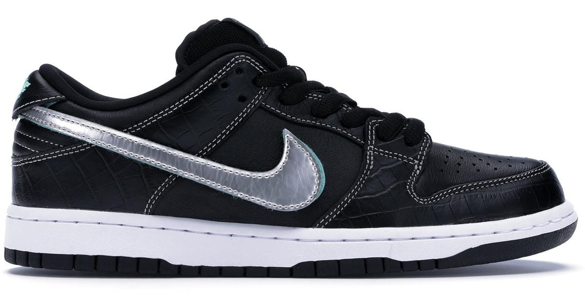 nike sb dunk low black diamond