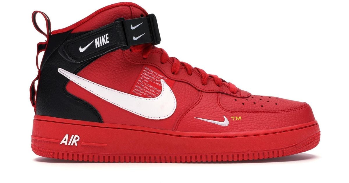 air force 1 mid university red