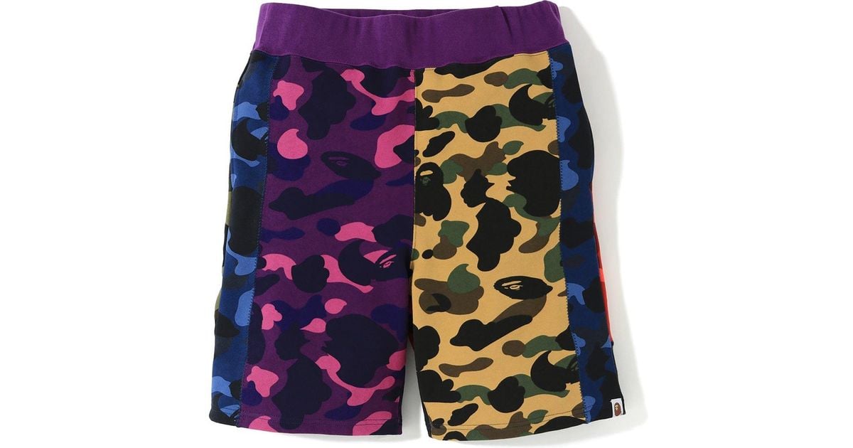 Bape mixed camo shorts Clearance
