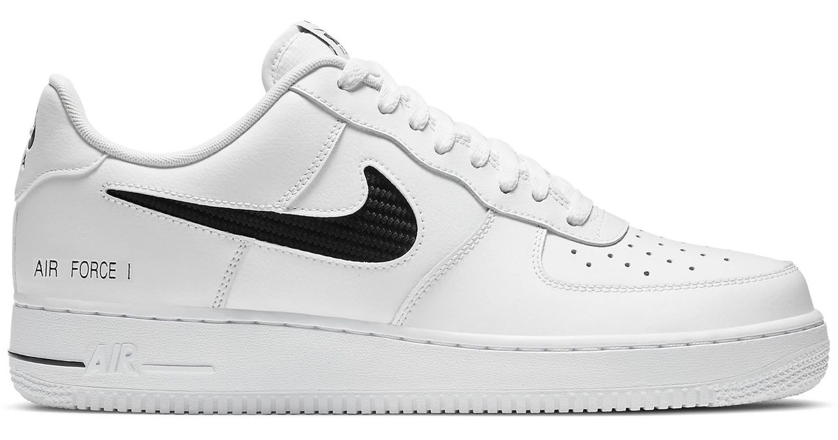 black air force with white swoosh