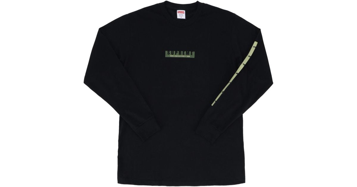 supreme 1994 ls tee black
