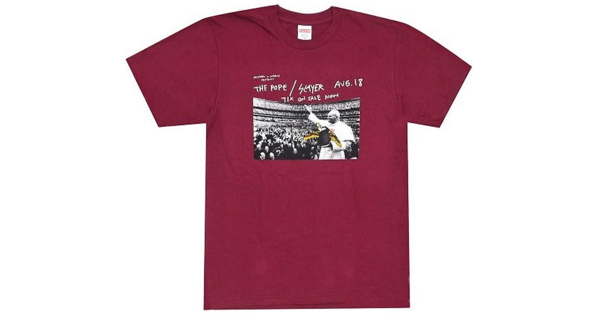 supreme antihero pope tee
