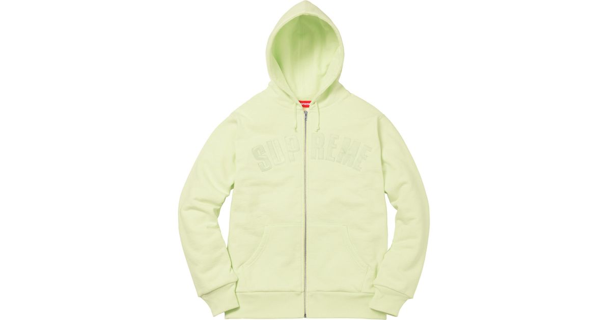 thermal zip up sweatshirt supreme