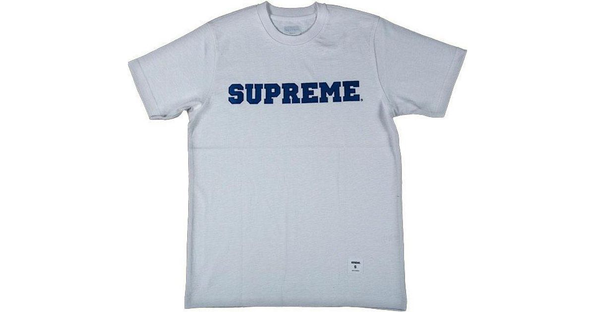 supreme collegiate tee