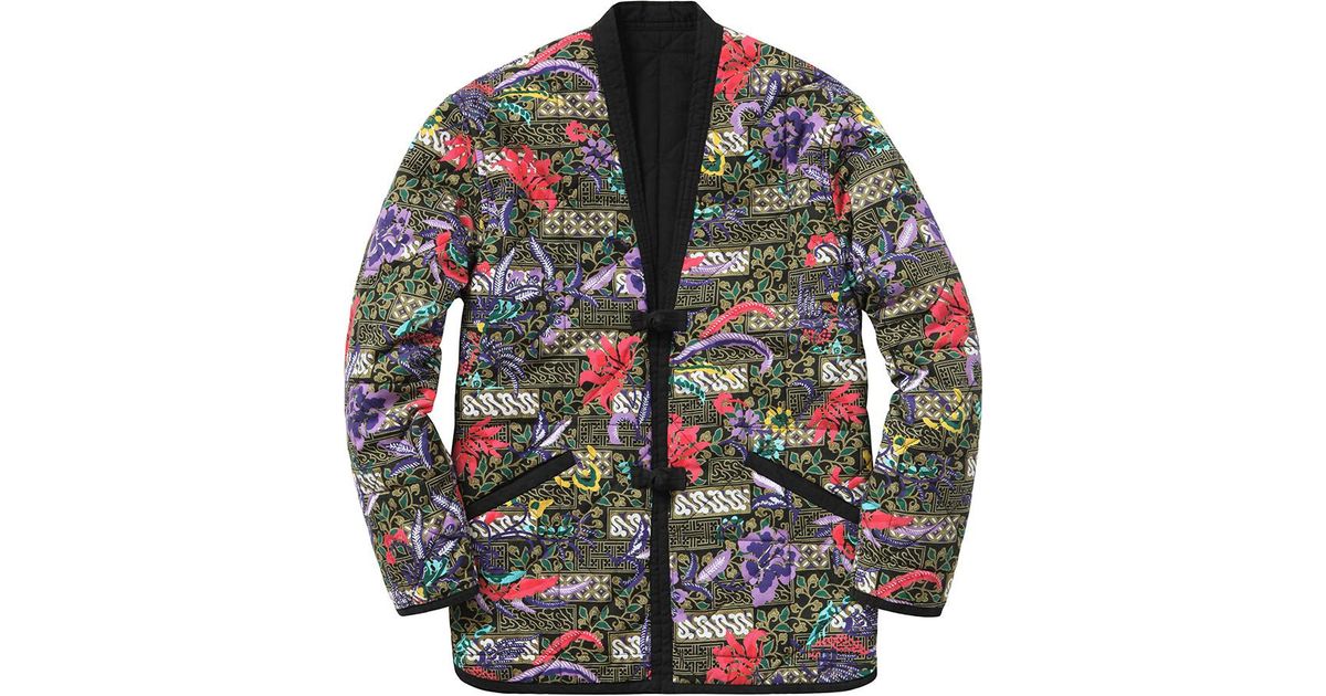 supreme quilted paradise reversible jacket