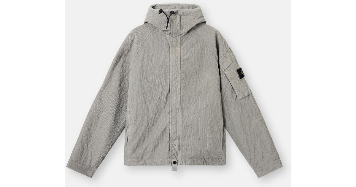 Stone Island 4100056 Wrinkled Corduroy 500-Tc in Gray for Men | Lyst