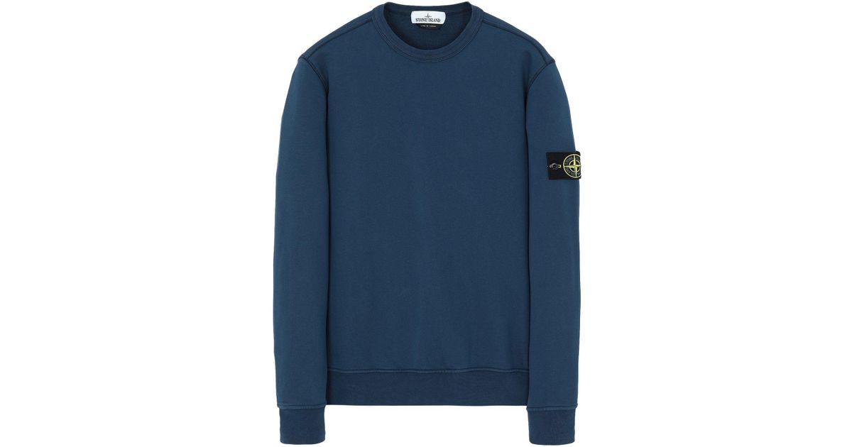 Stone Island Sweatshirt Marine Blue Online Sale, UP TO 56% OFF