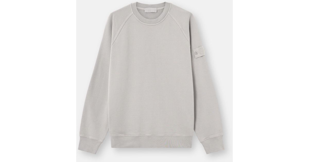 Stone Island 6100028 Heavy Organic Cotton Fleece. I. Ghost in 