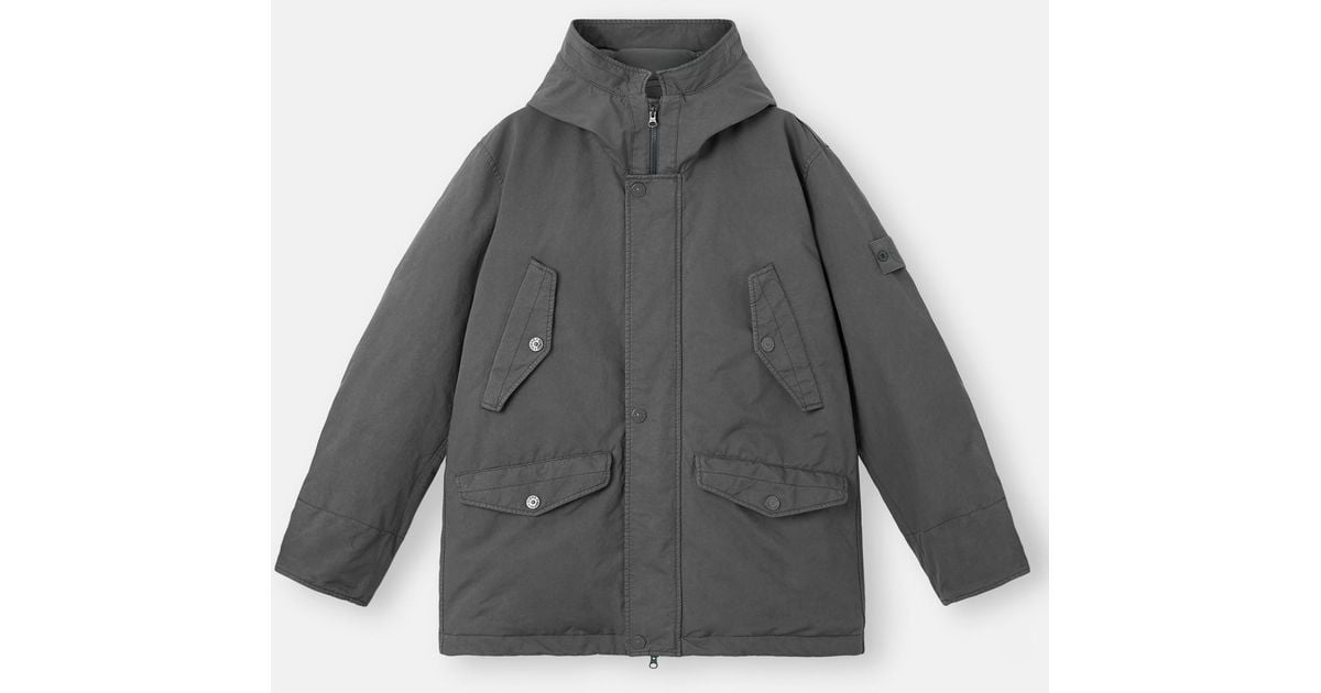 Stone Island 4100108 David-Tc Ghost in Grau für Herren Lyst DE