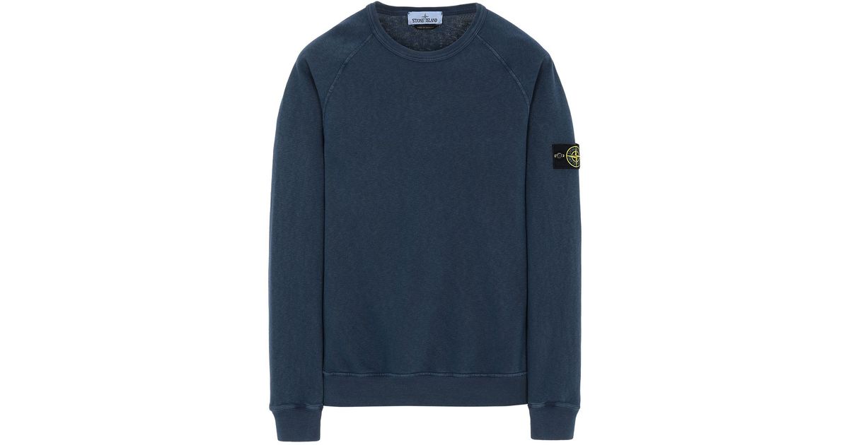 stone island marine blue sweatshirt