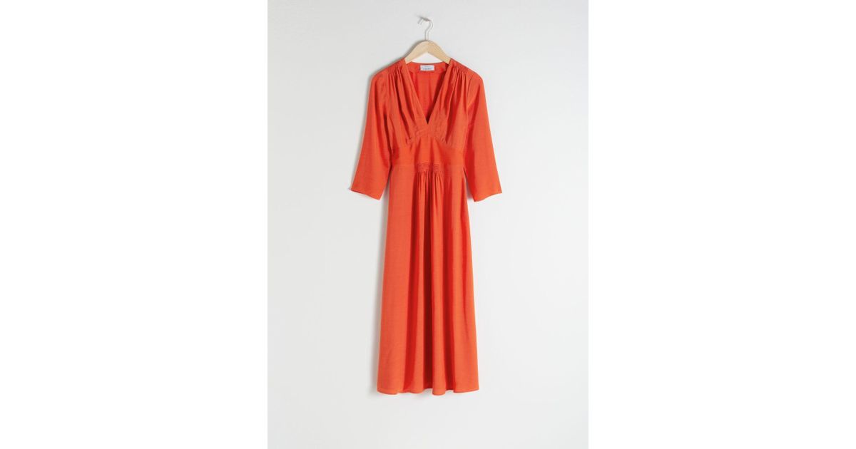 midi empire dress