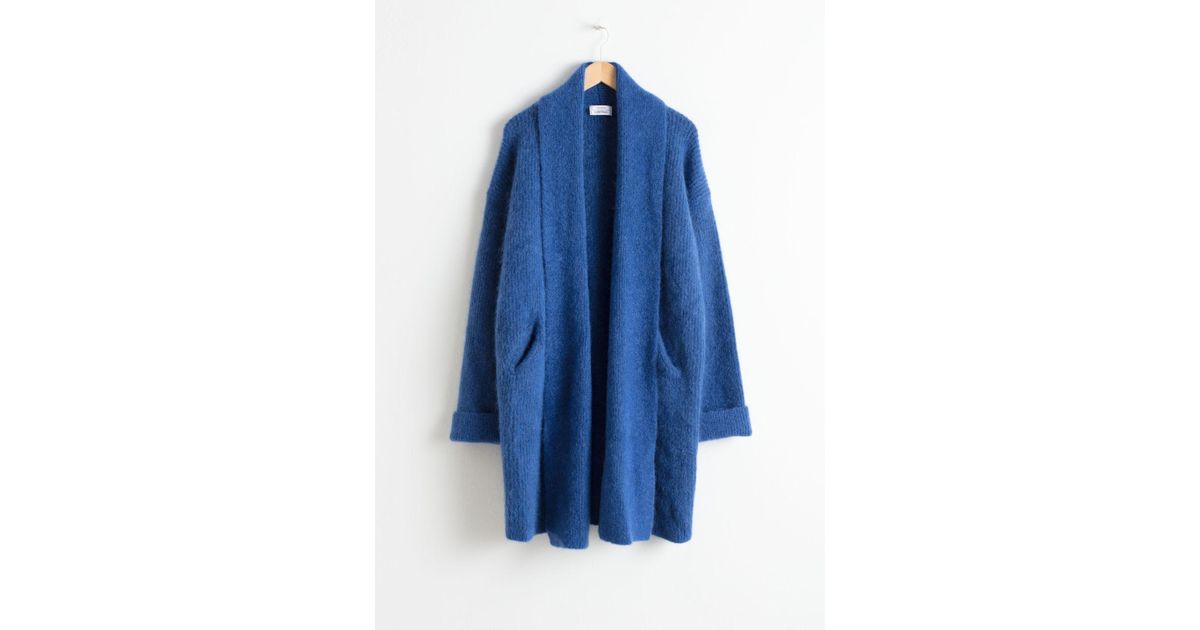 and other stories blue cardigan