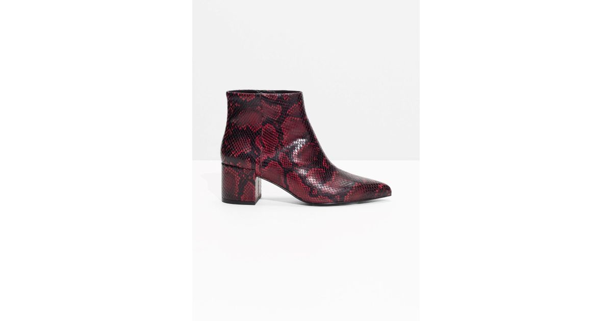 other stories snake boots