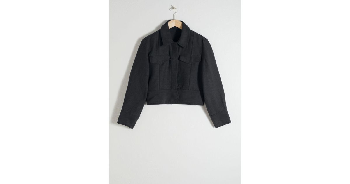 cropped workwear jacket