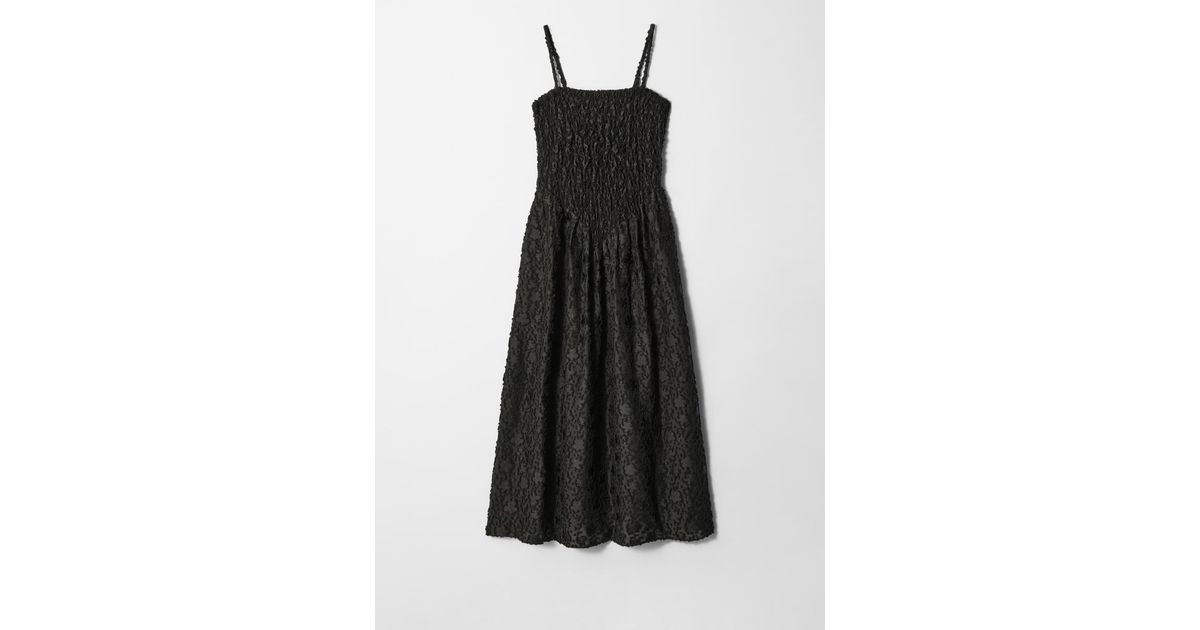 & Other Stories Smock Maxi Dress in Black | Lyst