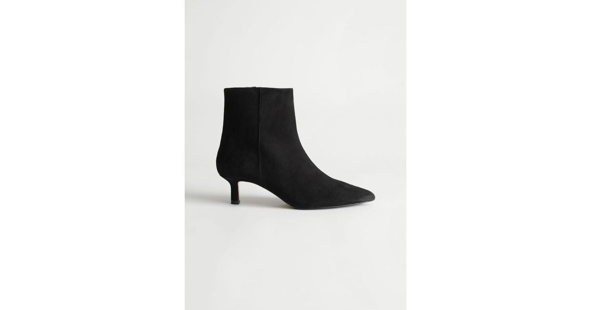 & other stories suede ankle boots