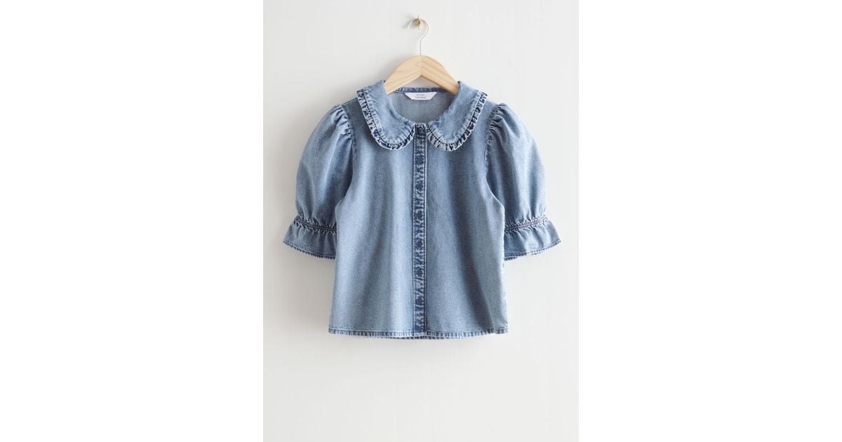 \u0026 Other Stories Statement Collar Denim 