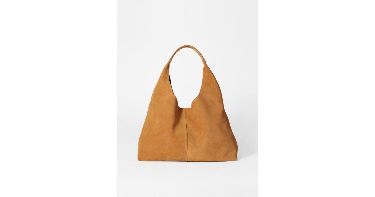 “& Other Stories” Classic Suede Tote Classic Suede Tote Bag - Beige - Totes - & Other Stories