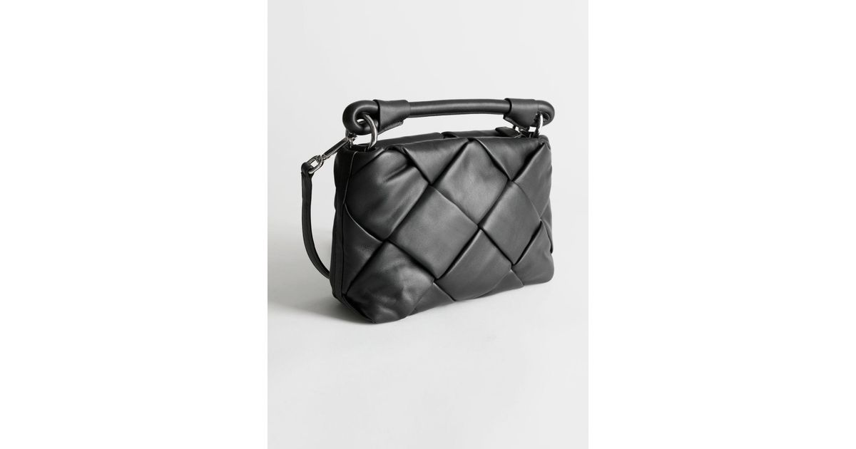 Braided Leather Tote Bag - Black - Totes - & Other Stories