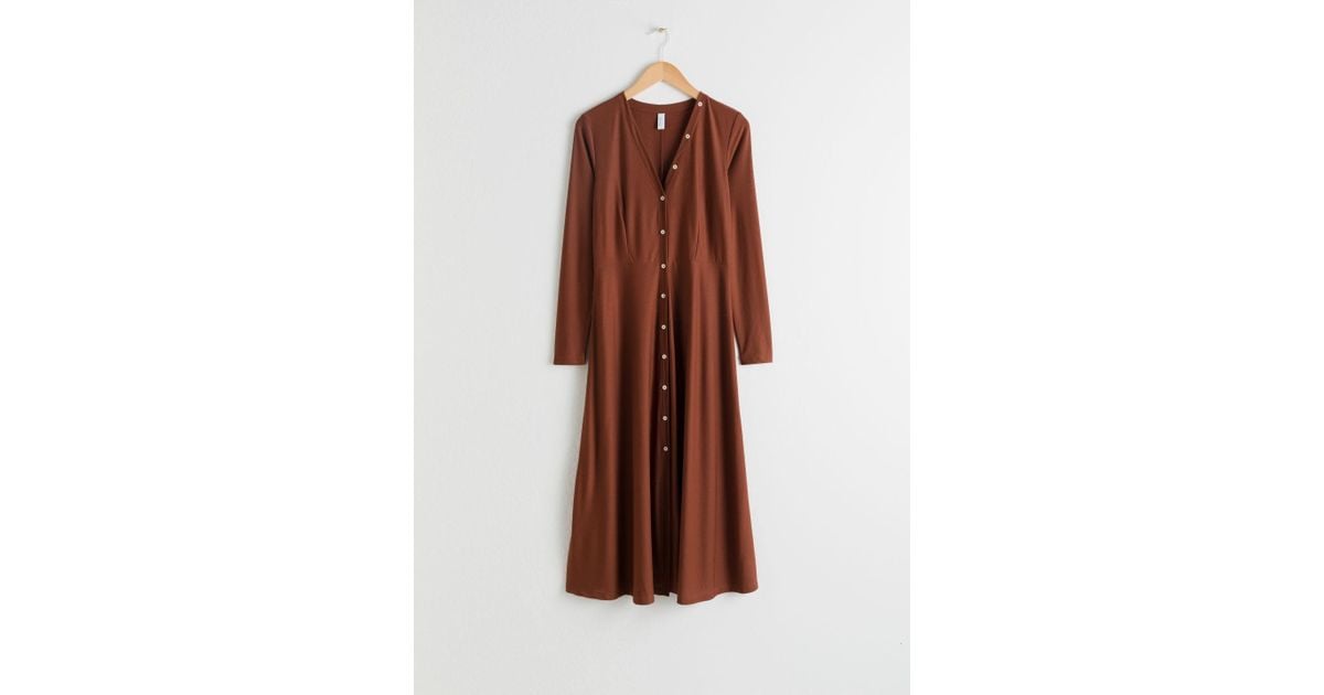 button up midi dress