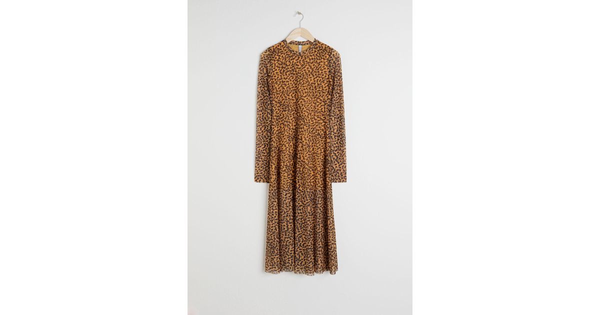 & other stories leopard dress