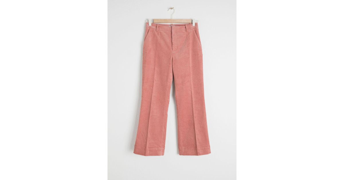 cropped corduroy trousers