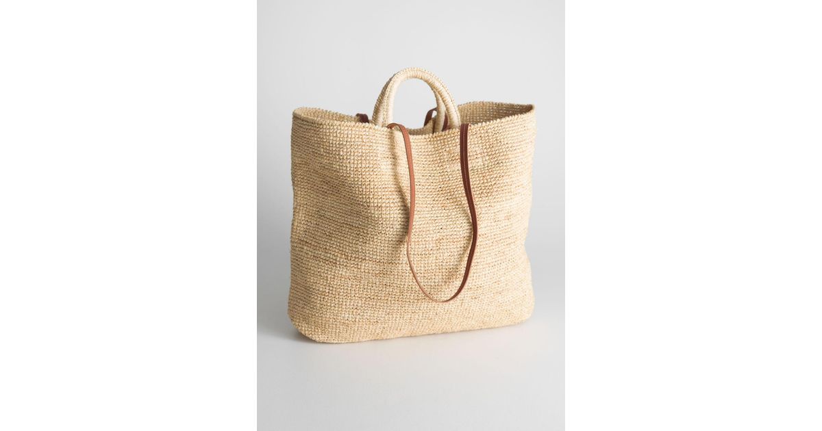  Other Stories Crossbody Straw Bag in Natural