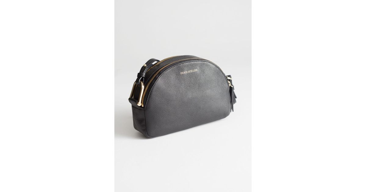 black half moon crossbody bag