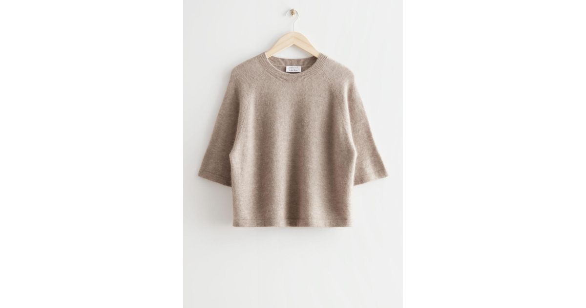 & Other Stories Boxy Alpaca Knit T-shirt | Lyst