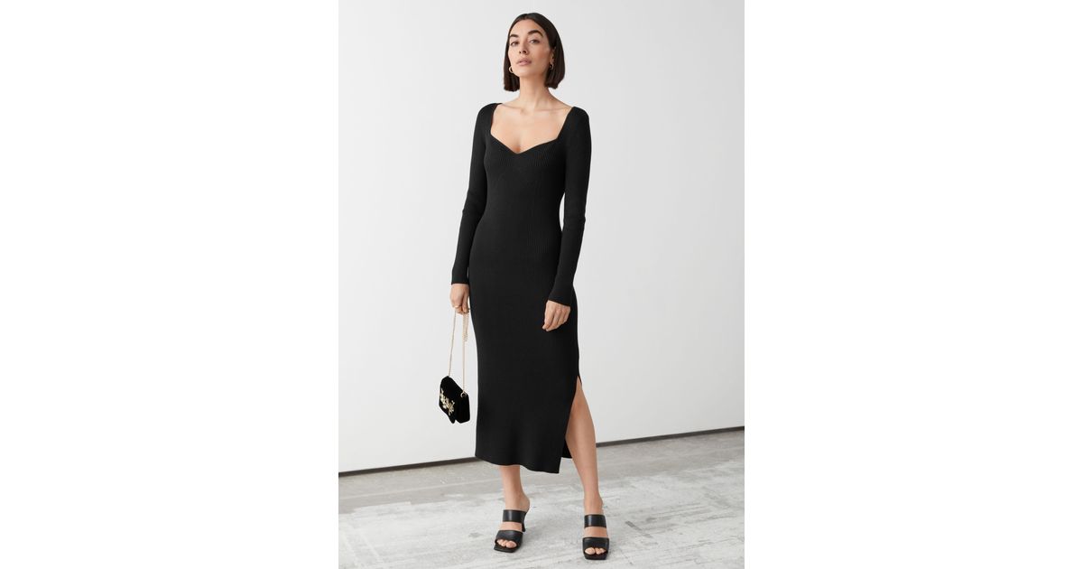 \u0026 Other Stories Ribbed Sweetheart Neck 